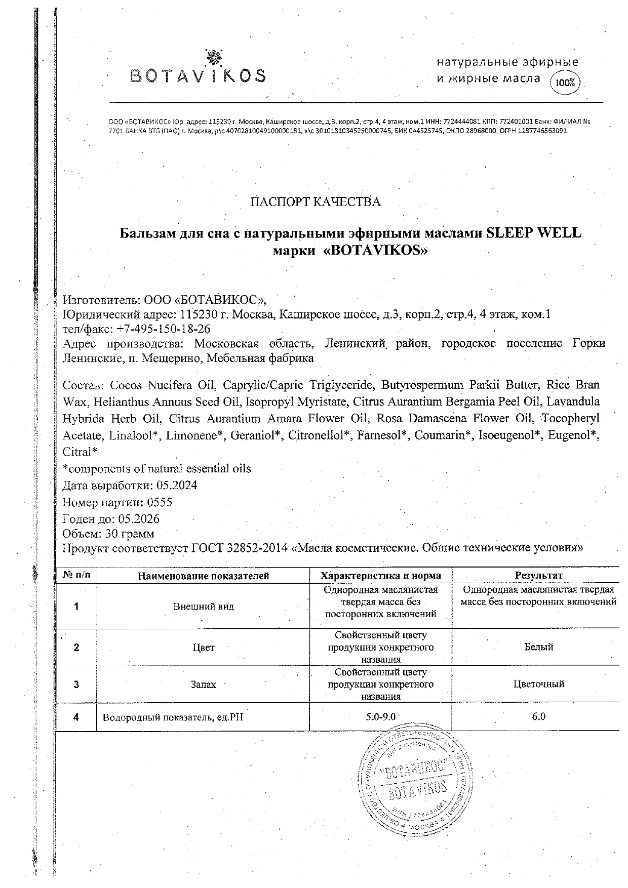 Паспорт №052024